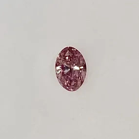 0.29 CARAT OVAL NATURAL, FANCY PURPLISH PINK, EVEN LOOSE PINK ARGYLE DIAMOND GIA CERTIFIED 0.29 CT FPP BY MIKE NEKTA NYC