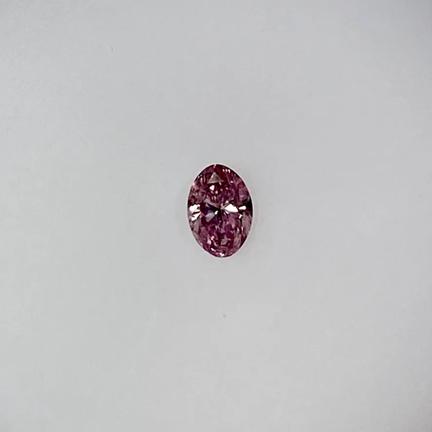 0.29 CARAT OVAL NATURAL, FANCY PURPLISH PINK, EVEN LOOSE PINK ARGYLE DIAMOND GIA CERTIFIED 0.29 CT FPP BY MIKE NEKTA NYC