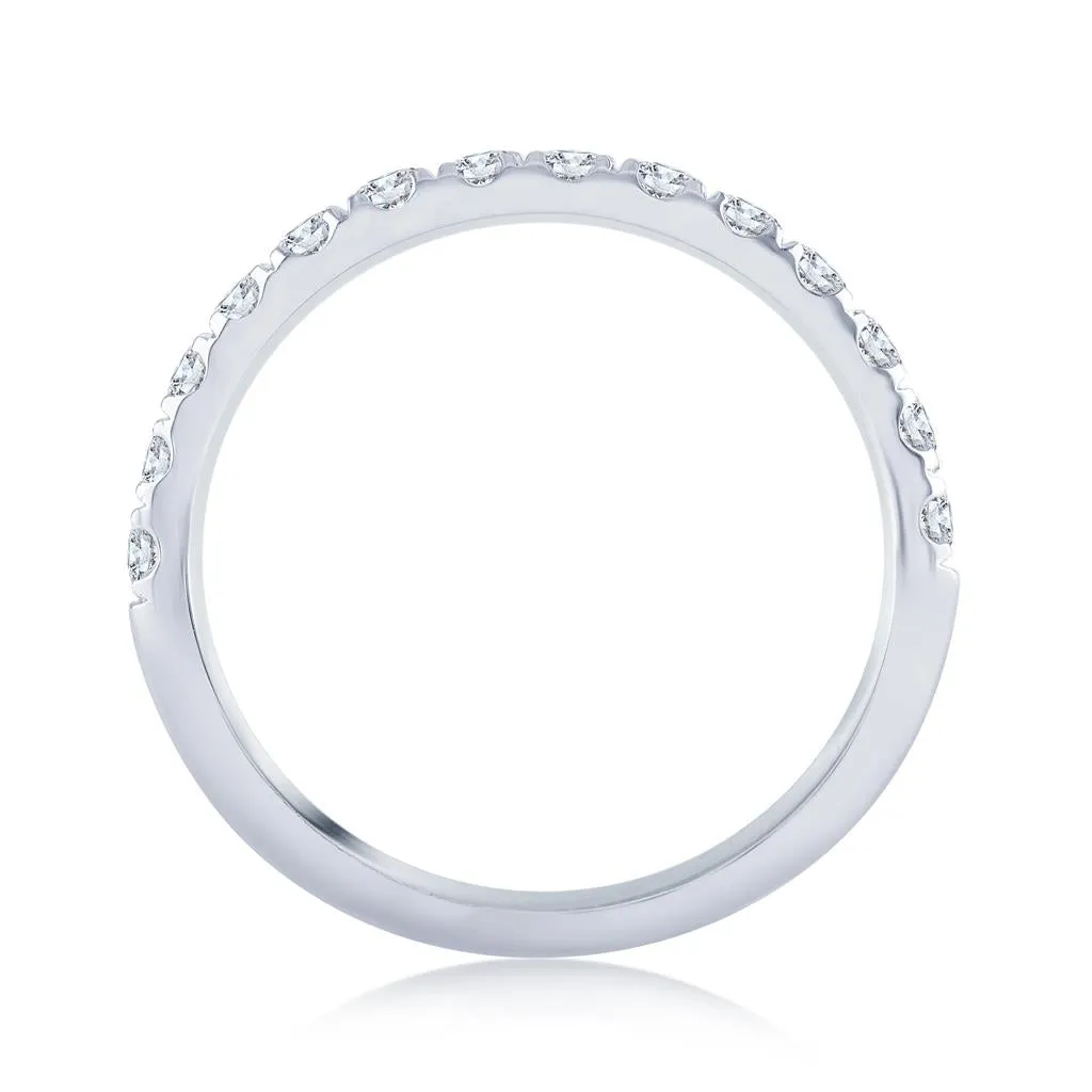 0.50ctw Round Lab-Grown Diamond Band - White Gold