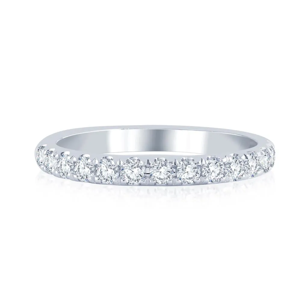 0.50ctw Round Lab-Grown Diamond Band - White Gold