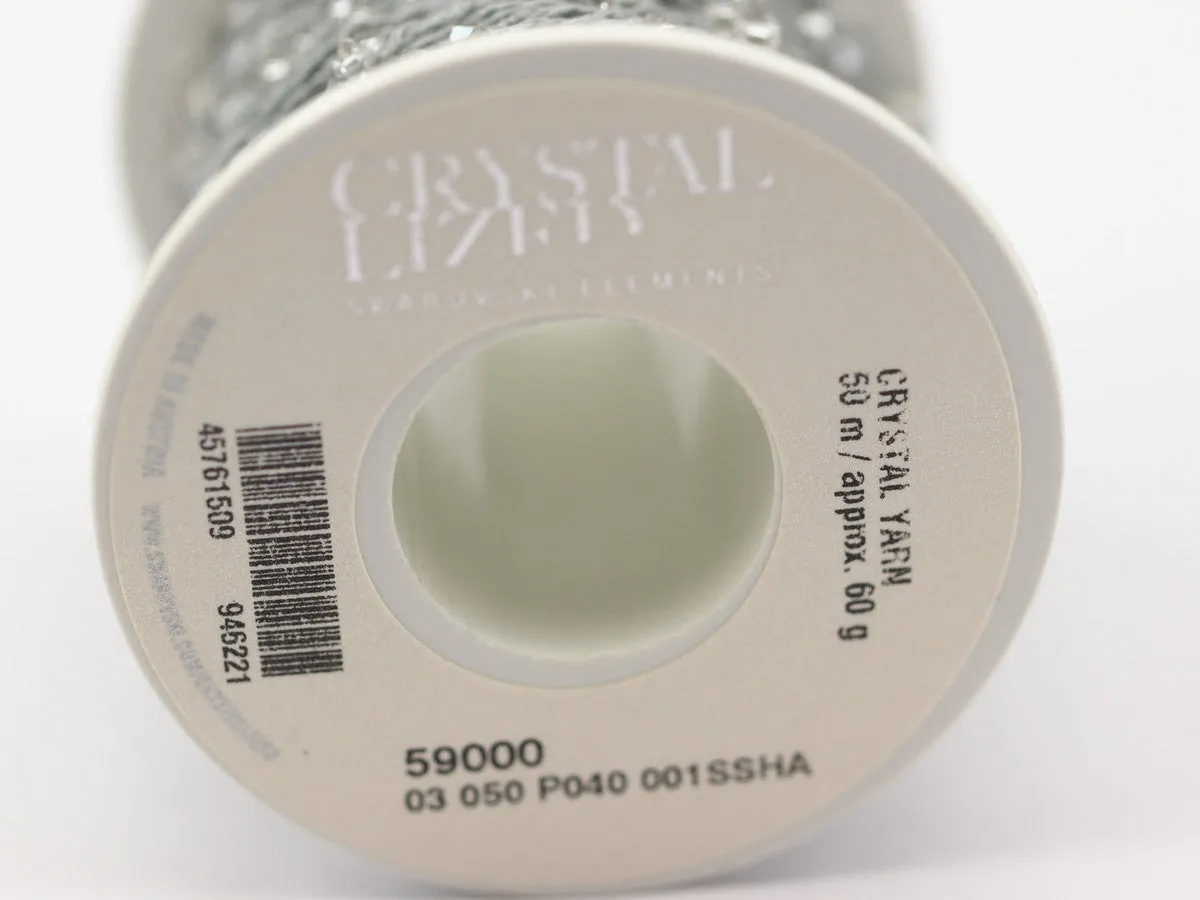 1 Spool - 50 Meters - Swarovski Crystal Yarn, Grey