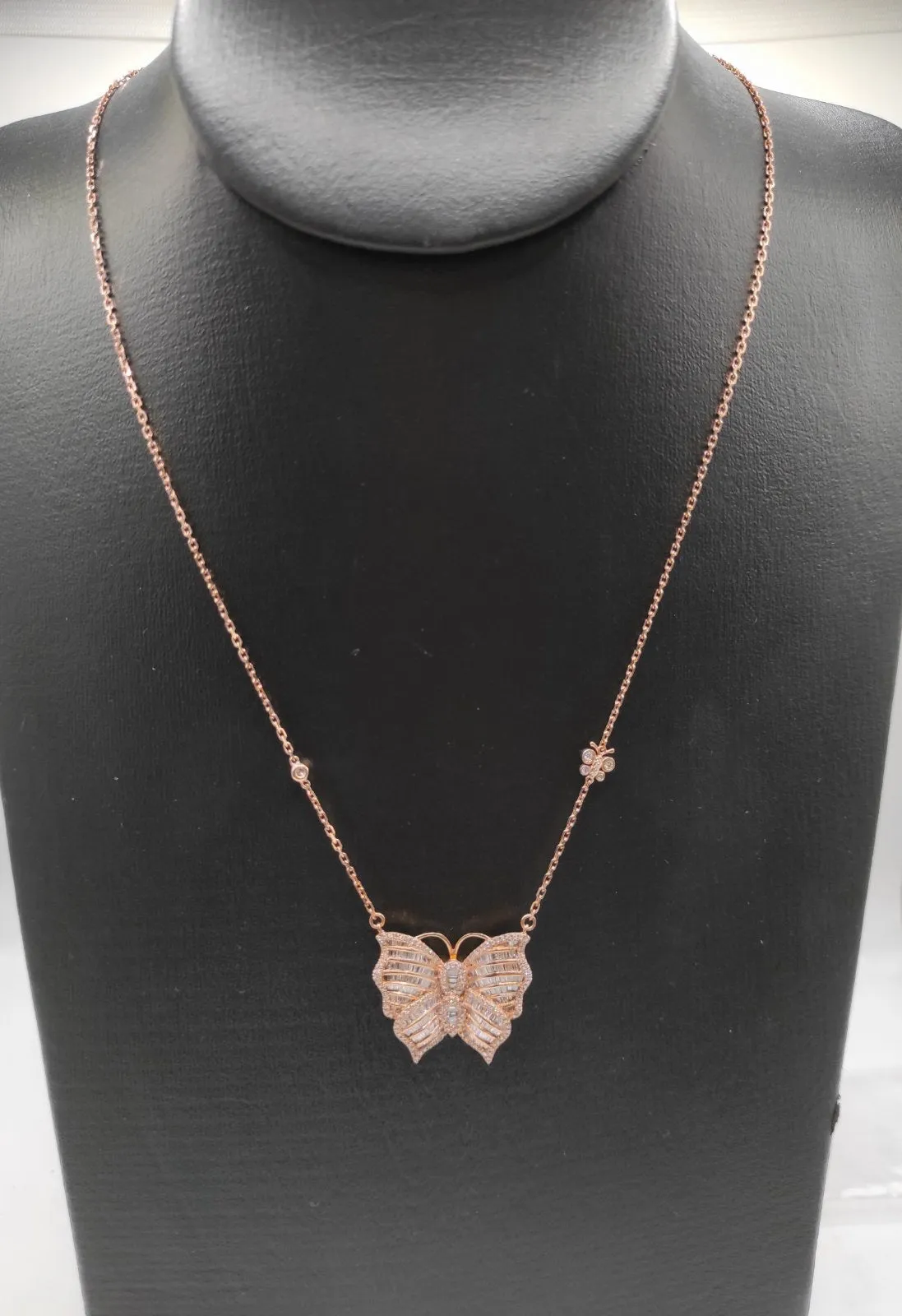 1.0ct Diamond Butterfly Necklace