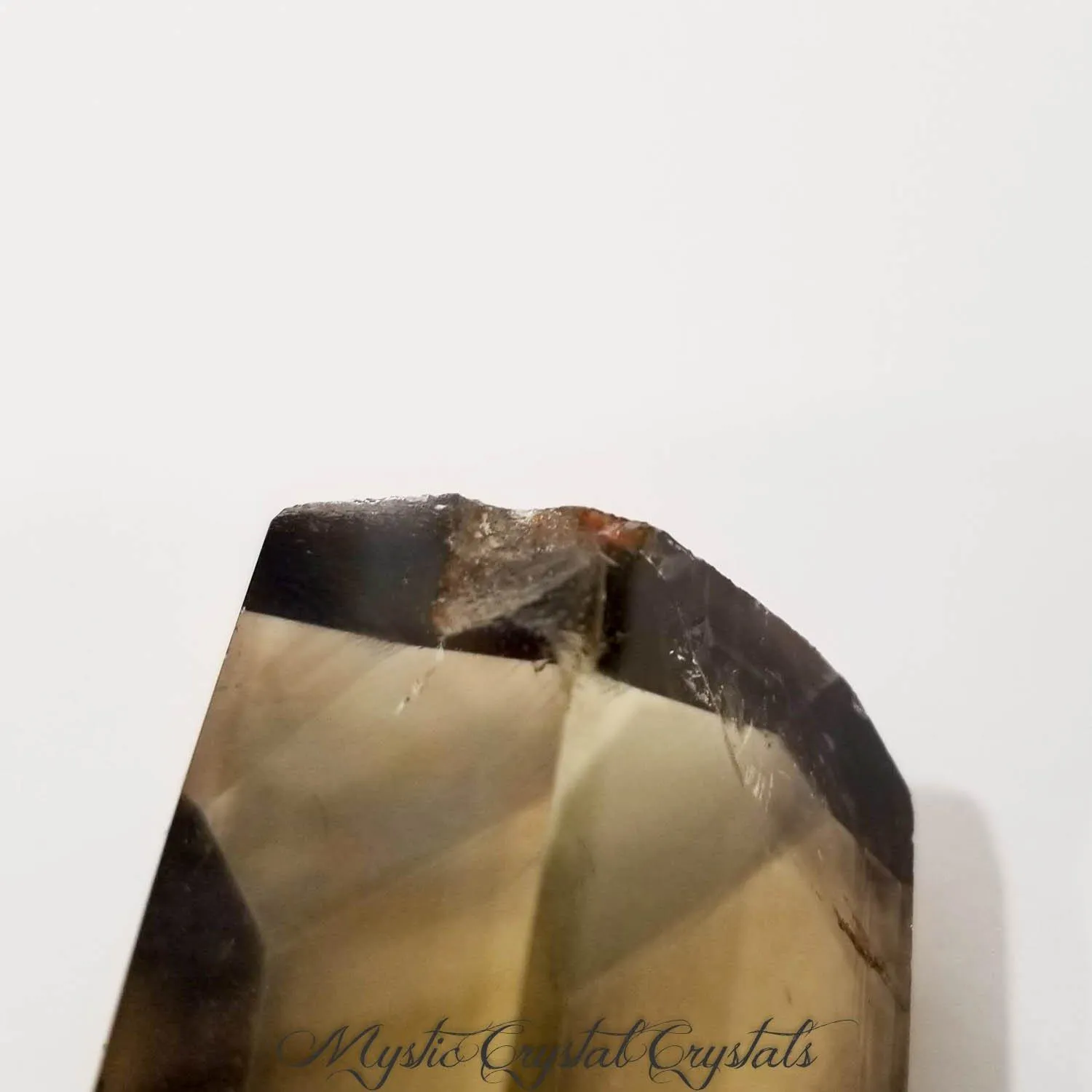 3 1/2 Citrine, Smoky Lemon Quartz Point with Phantoms