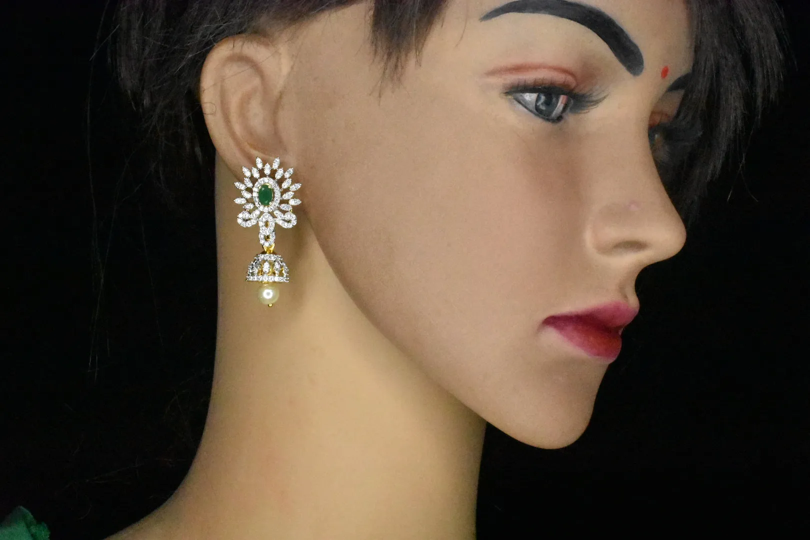 4 in 1 detachable diamond jhumkas