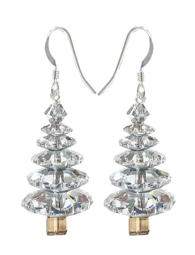 5 Tier Christmas Tree Earring Kit - Crystal Foiled