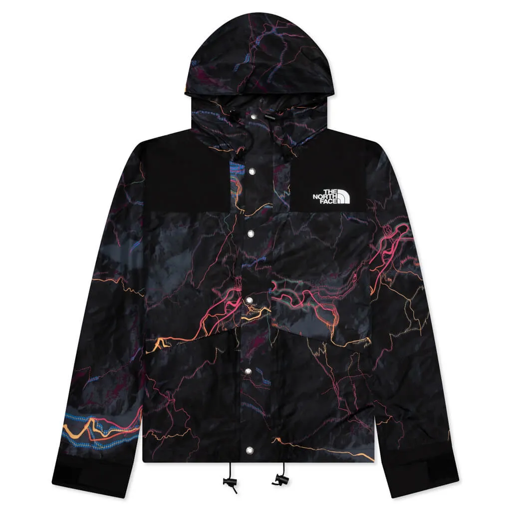 ’86 Retro Mountain Jacket - TNF Black Trail Glow Print