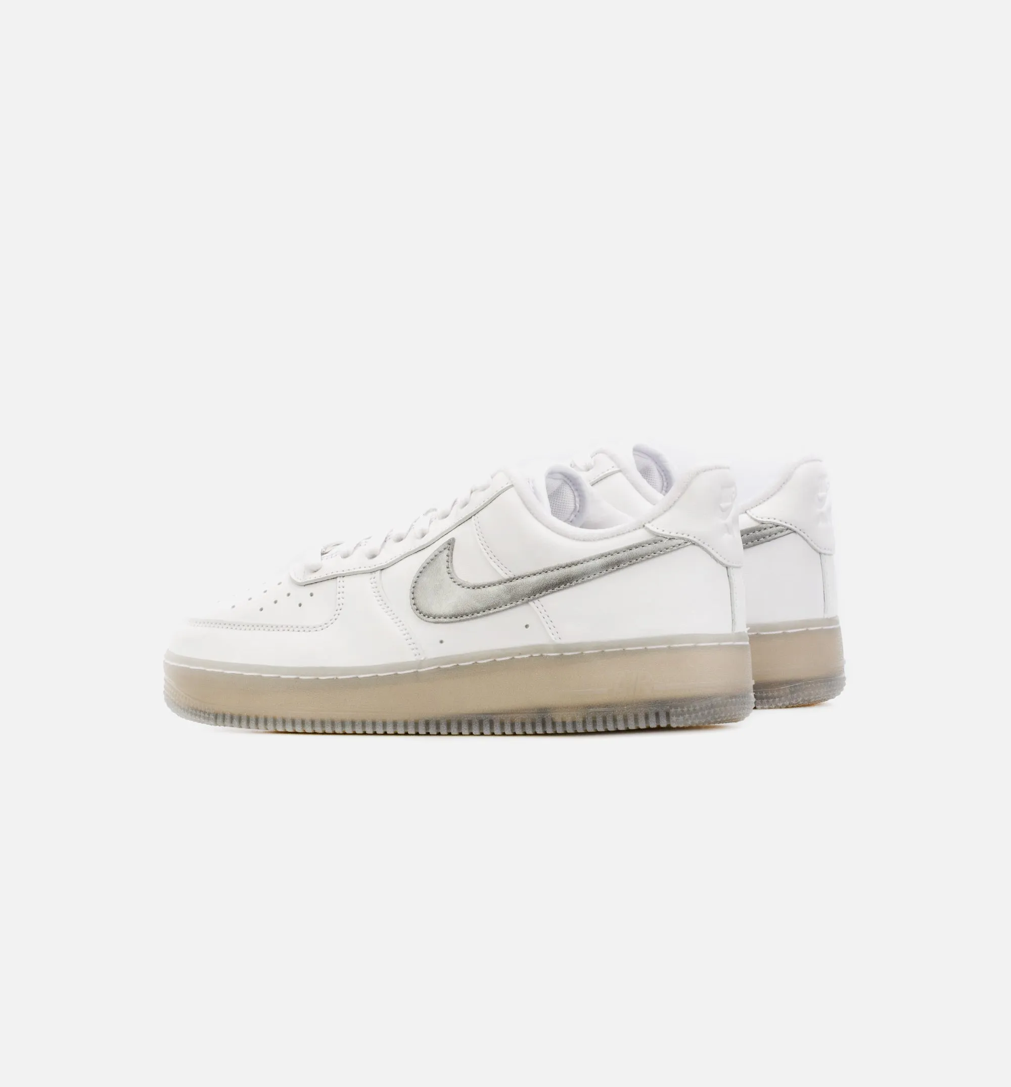 Air Force 1 Low PRM White Metallic Mens Lifestyle Shoe - White/Grey