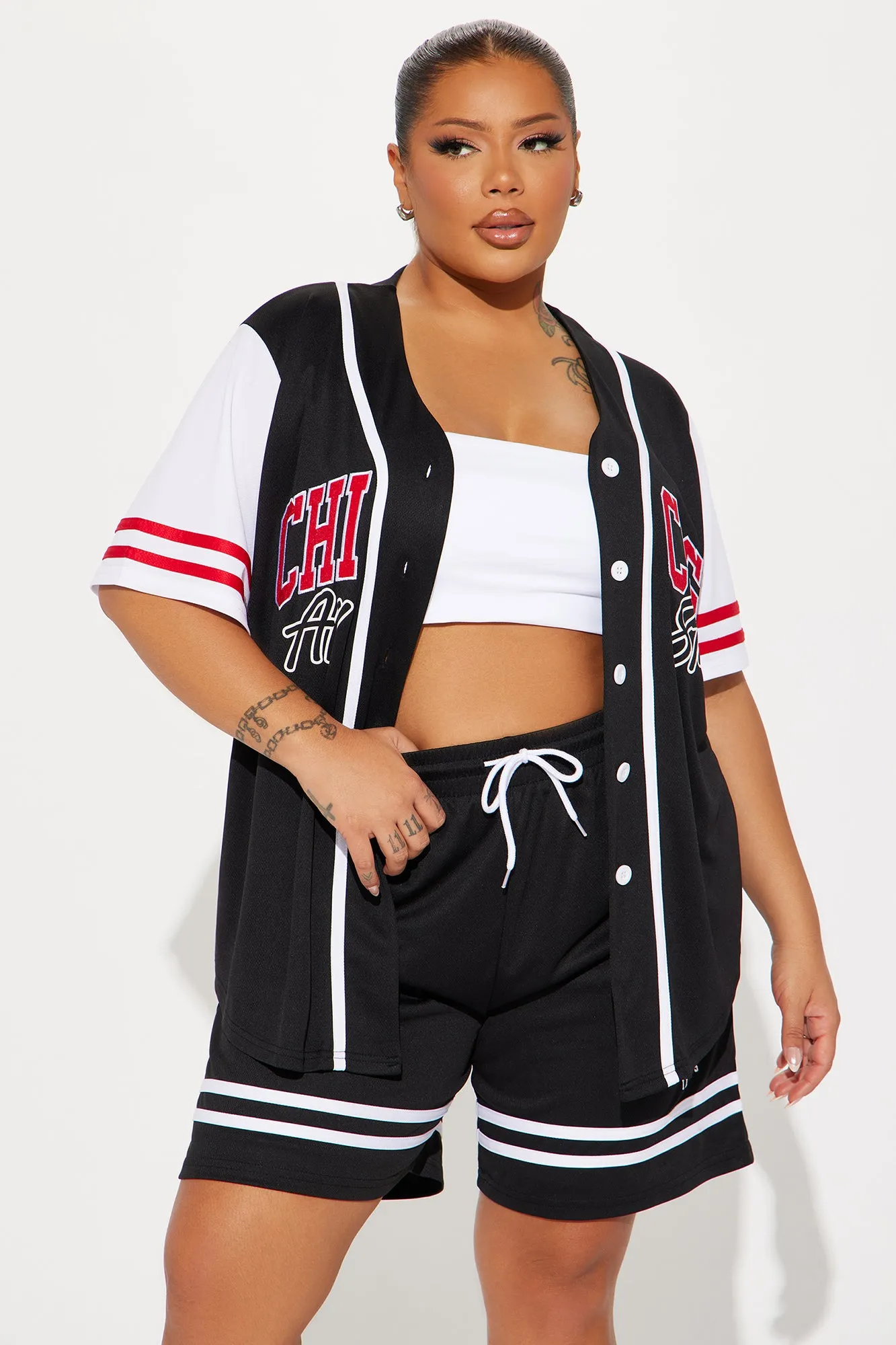 All Stars Jersey Short Set - Black/combo