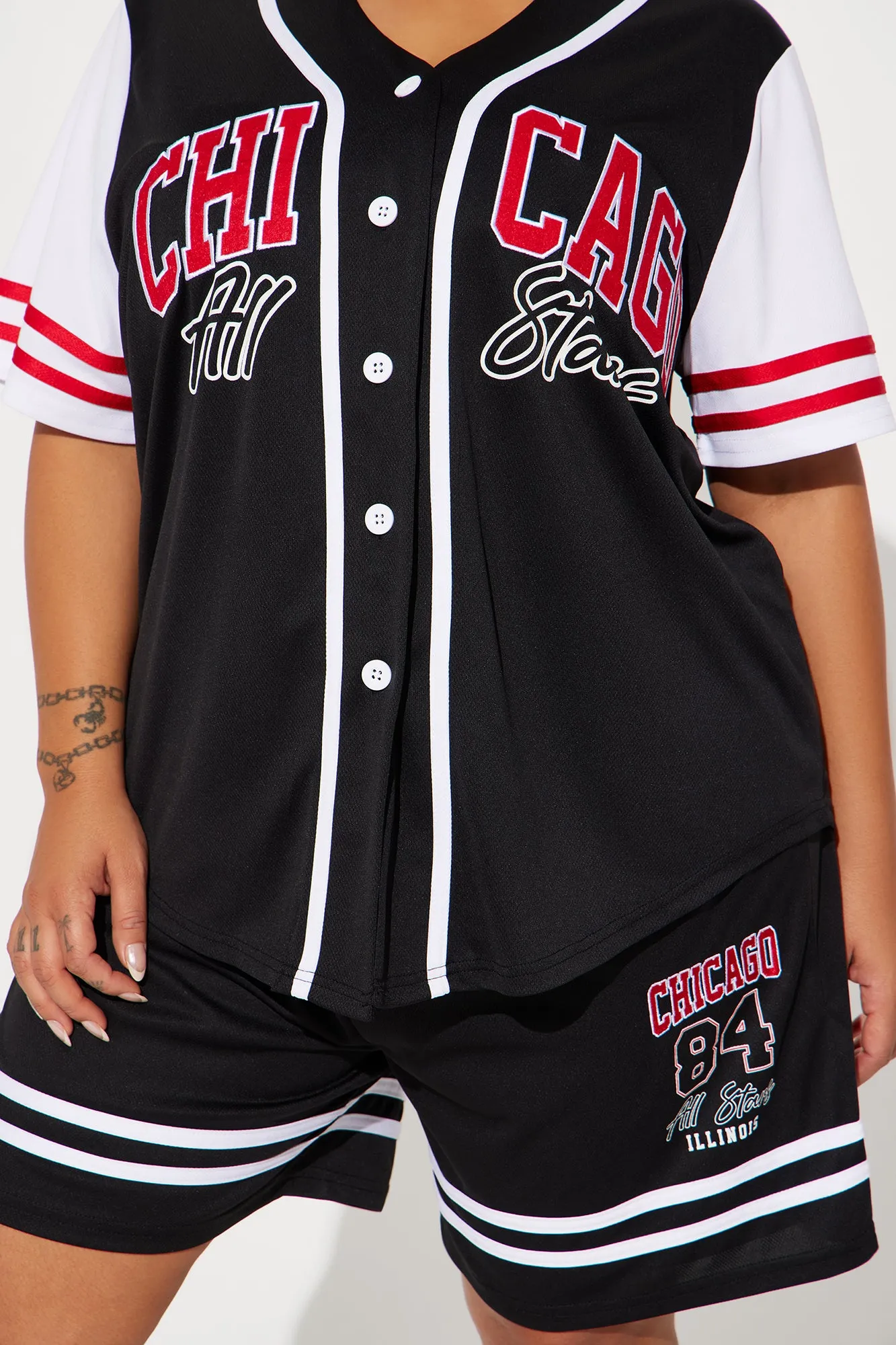 All Stars Jersey Short Set - Black/combo