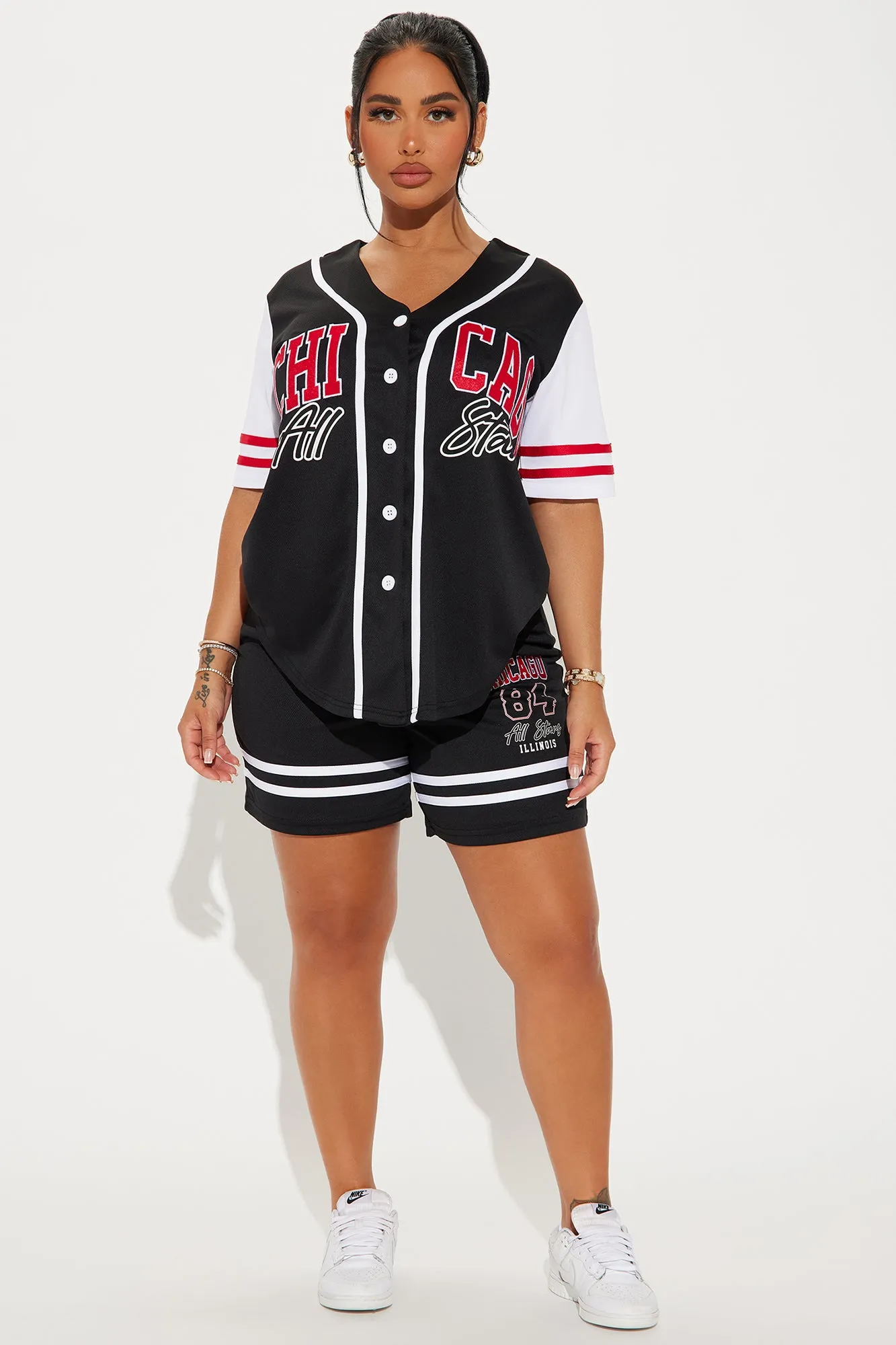 All Stars Jersey Short Set - Black/combo