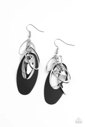 Ambitious Allure - Black Earring