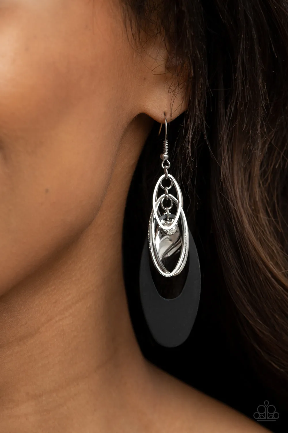 Ambitious Allure - Black Earring