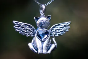 Angelic Cat Keepsake Urn