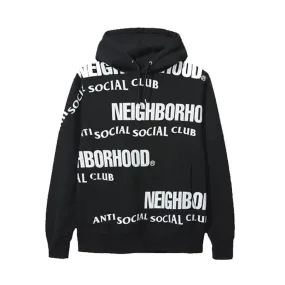 AntiSocialSocialClub QUIVERING BLACK HOOD -BLACK