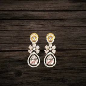 Asp Fashion Jewellery White American Diamond Earrings