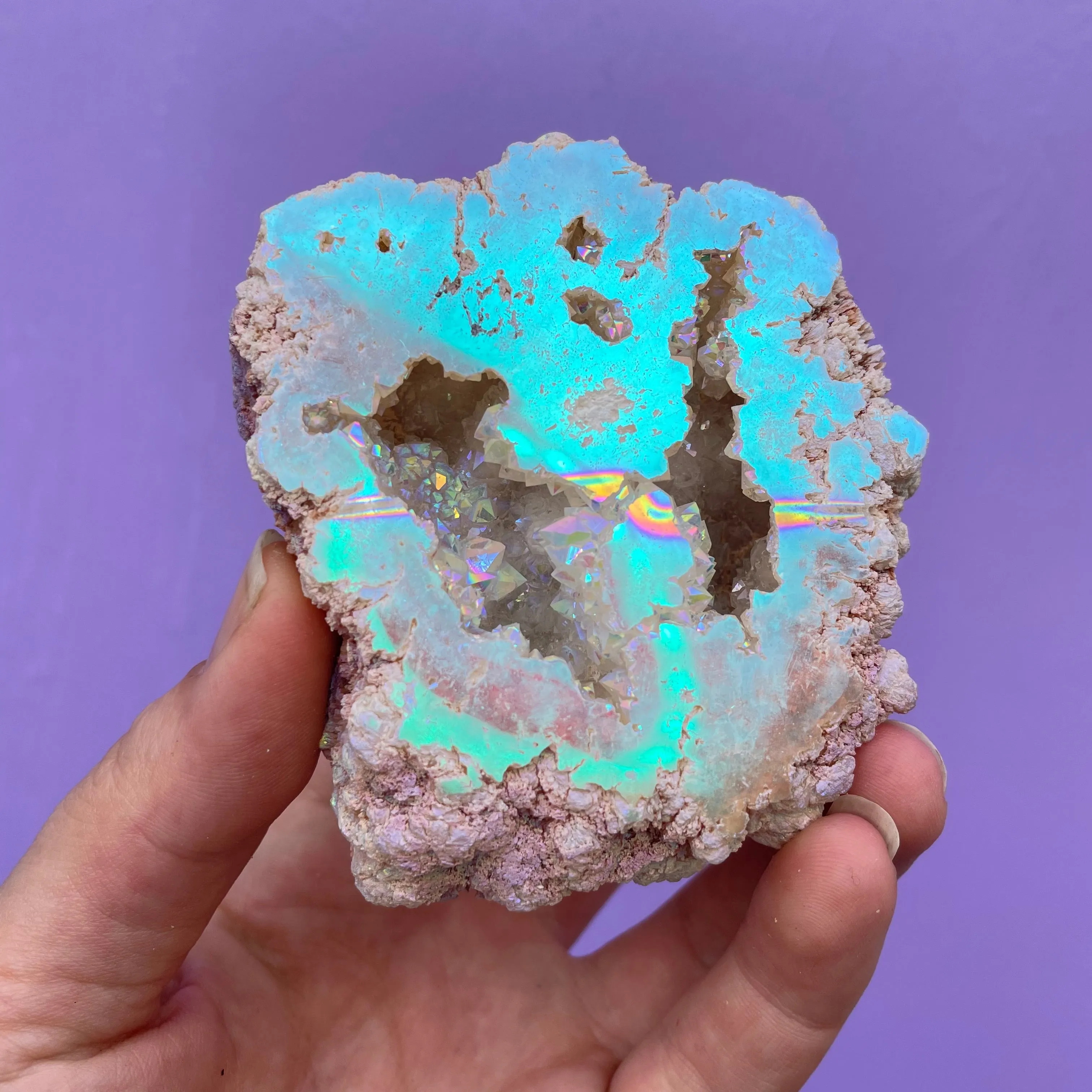 Aura Quartz Geode no.3