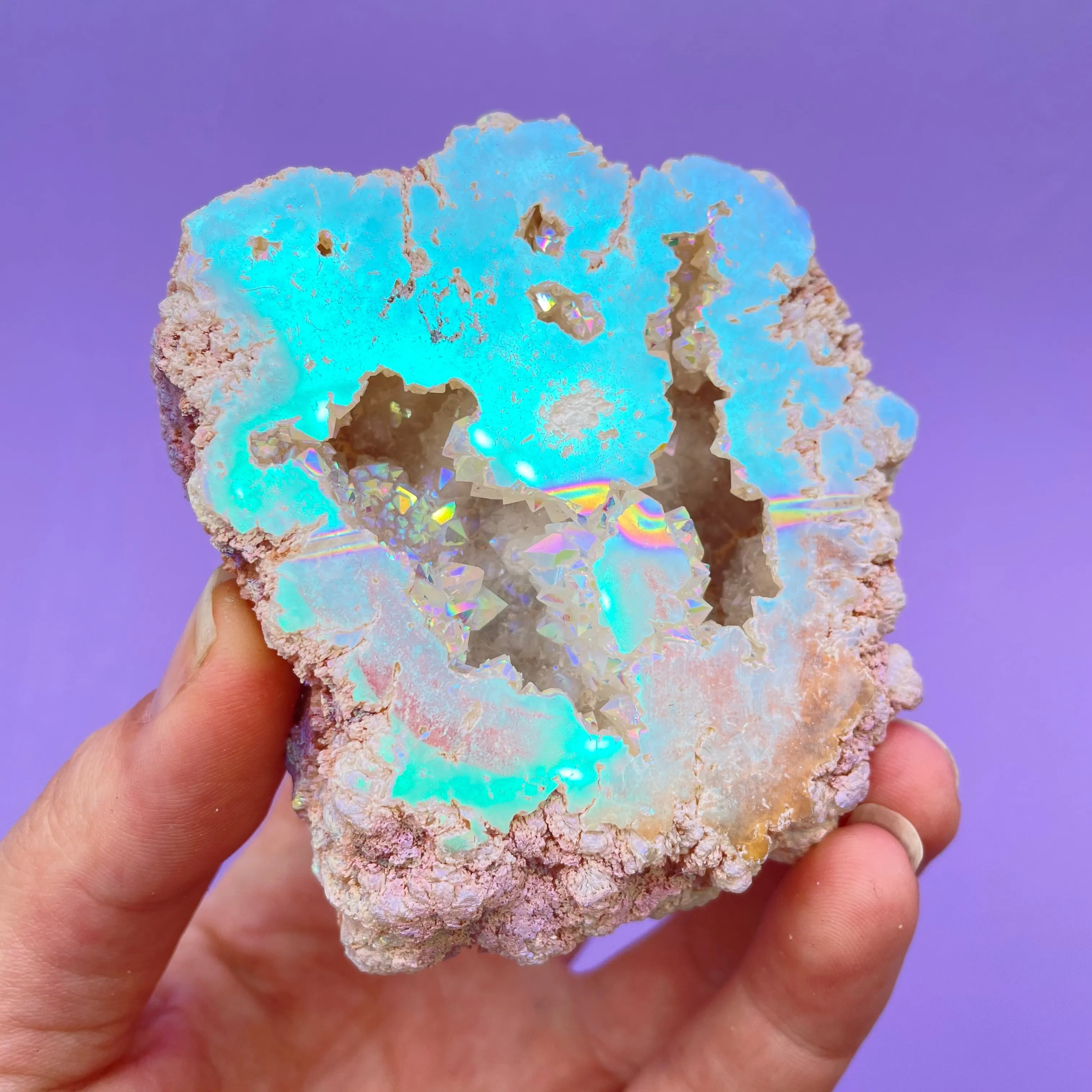 Aura Quartz Geode no.3