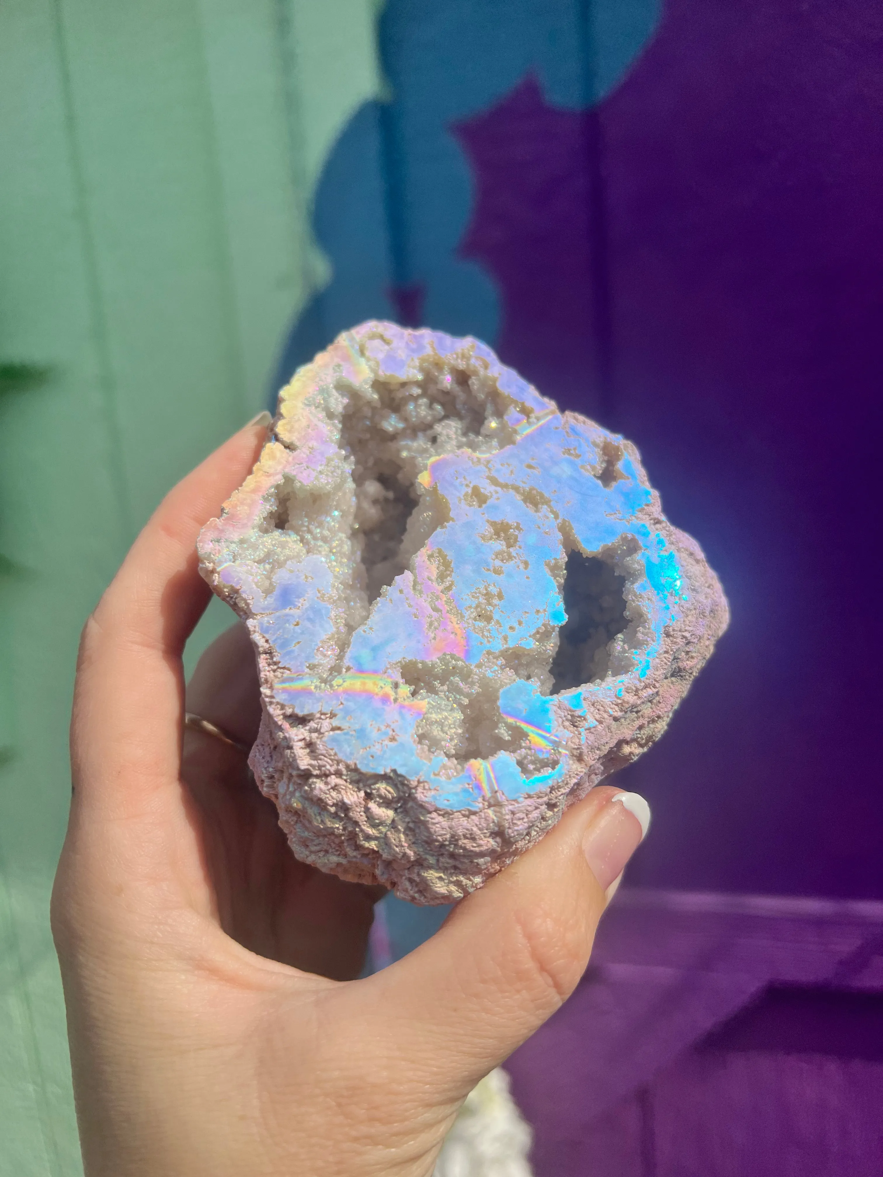 Aura Quartz Geode no.4