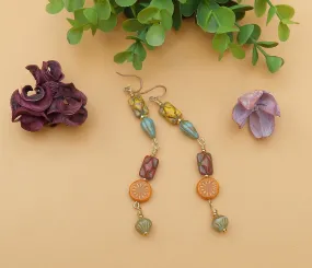 Autumn Inspired Multi-Czech Boho Earrings