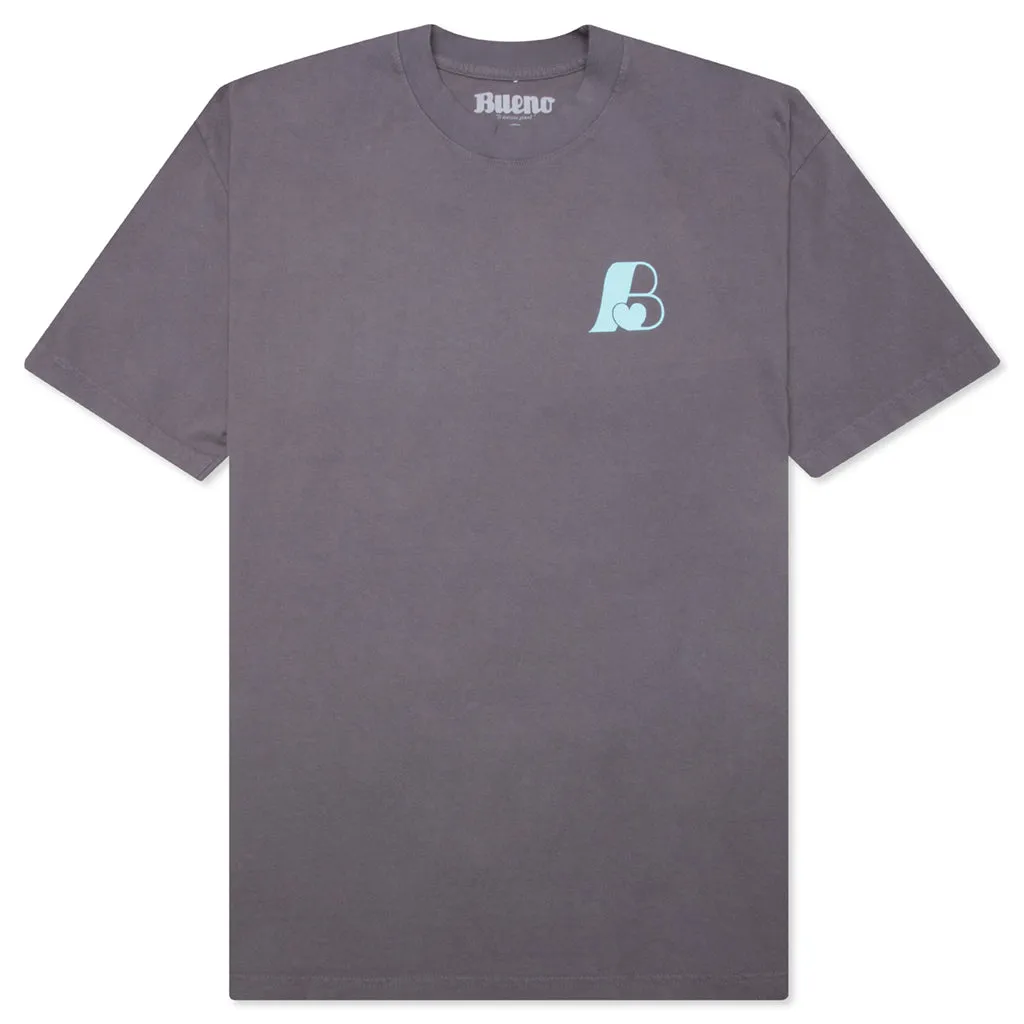 B Logo S/S Tee - Slate