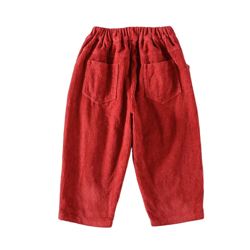 Baby Kid Girls Solid Color Pants