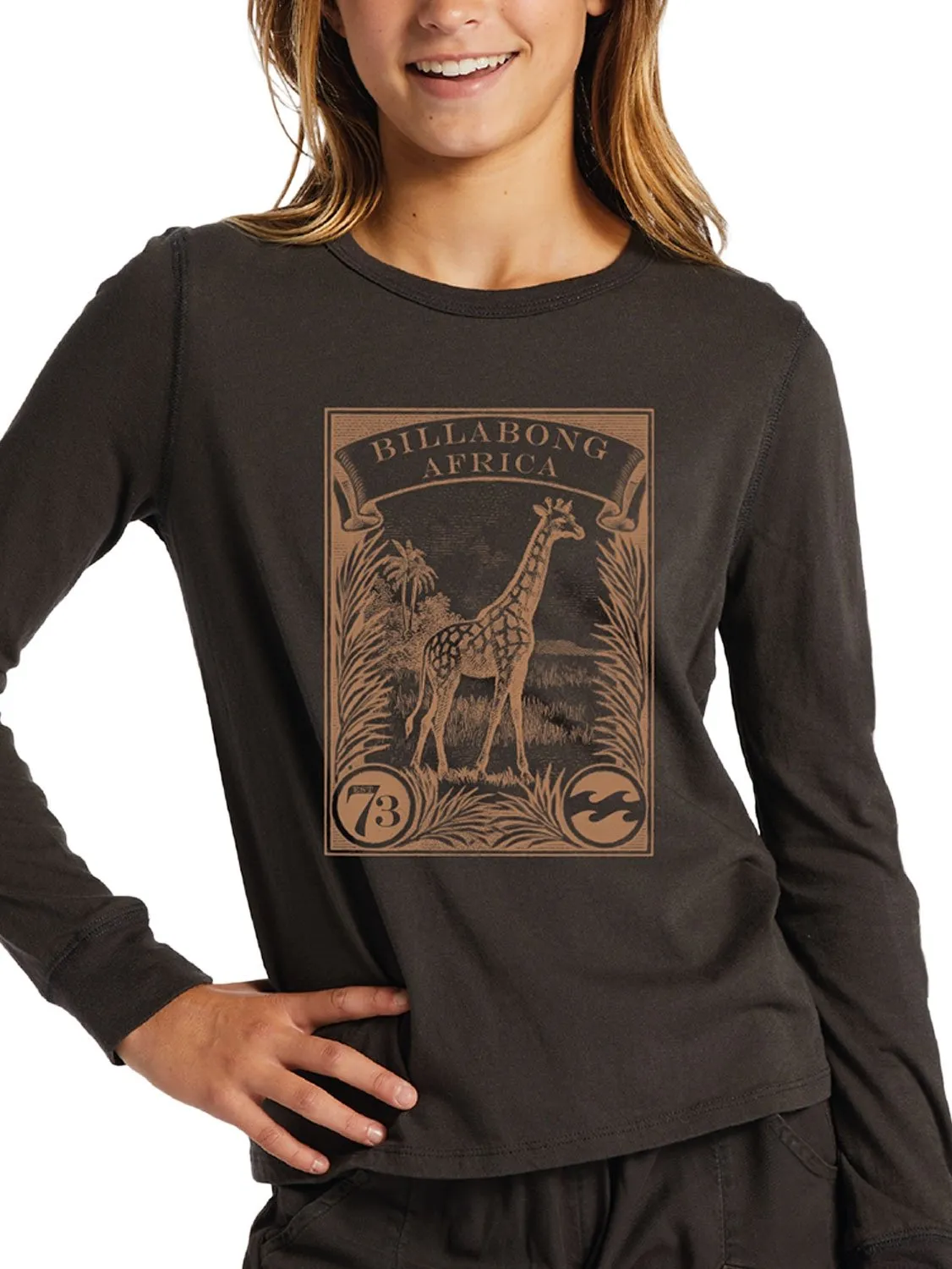 Billabong Girls Giraffe Africa T-Shirt