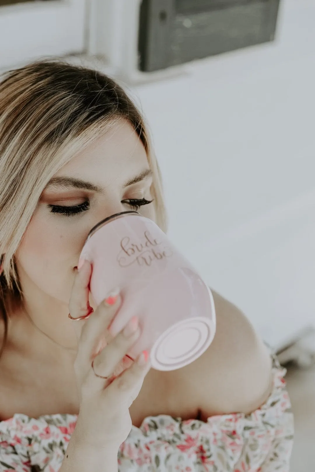 Bride Tribe Pink Wine Tumbler