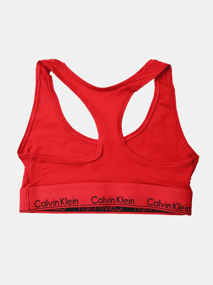 Calvin Klein Modern Cotton Bralette - Red Gala