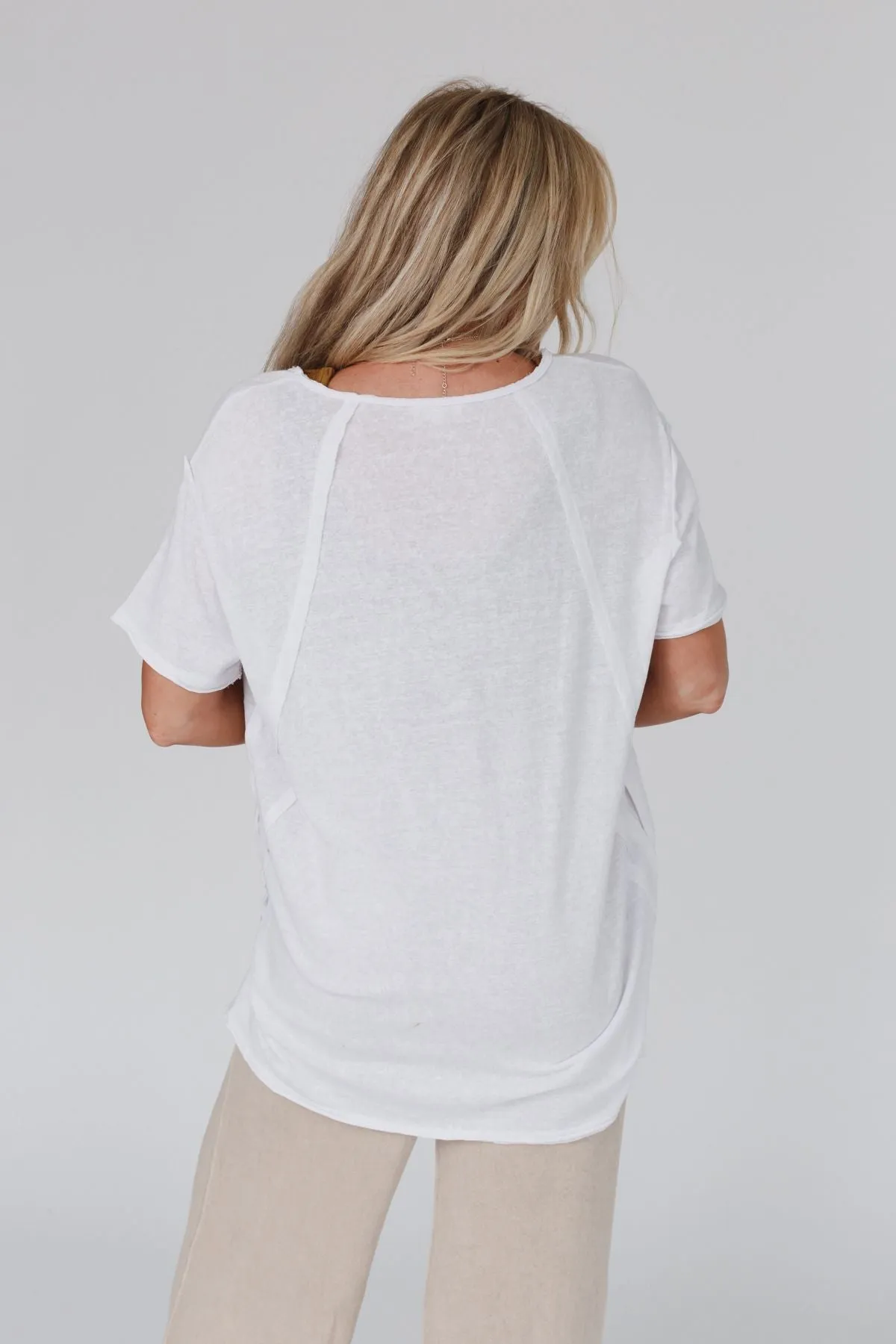 Castaway Oversized Top - White