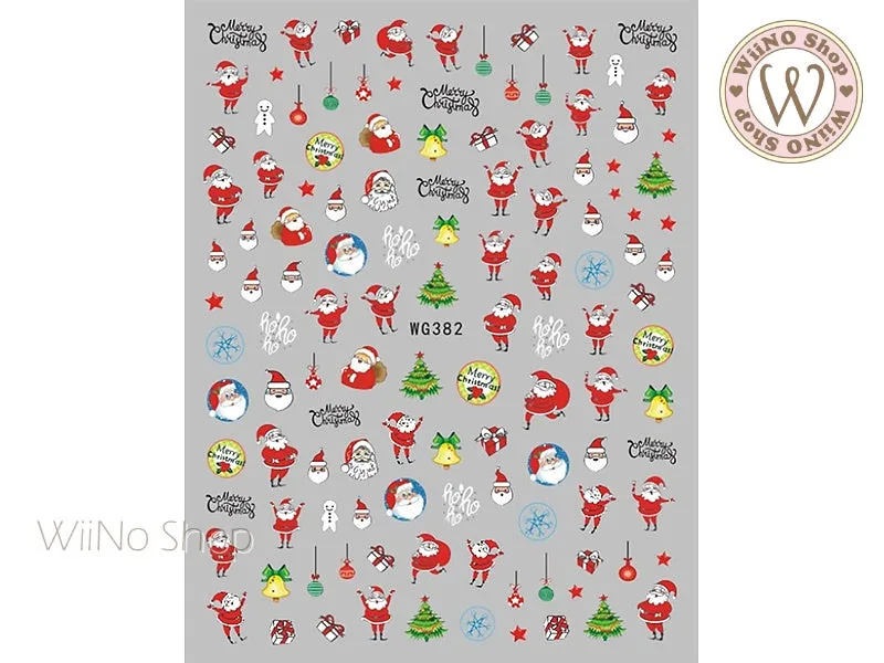 Christmas Adhesive Nail Art Sticker - 1 pc (WG382)