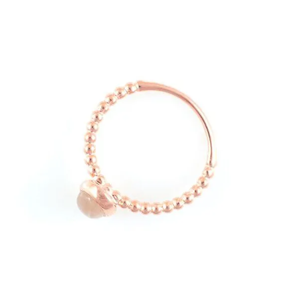 Cosmo Rose Gold Oval Stack Ring