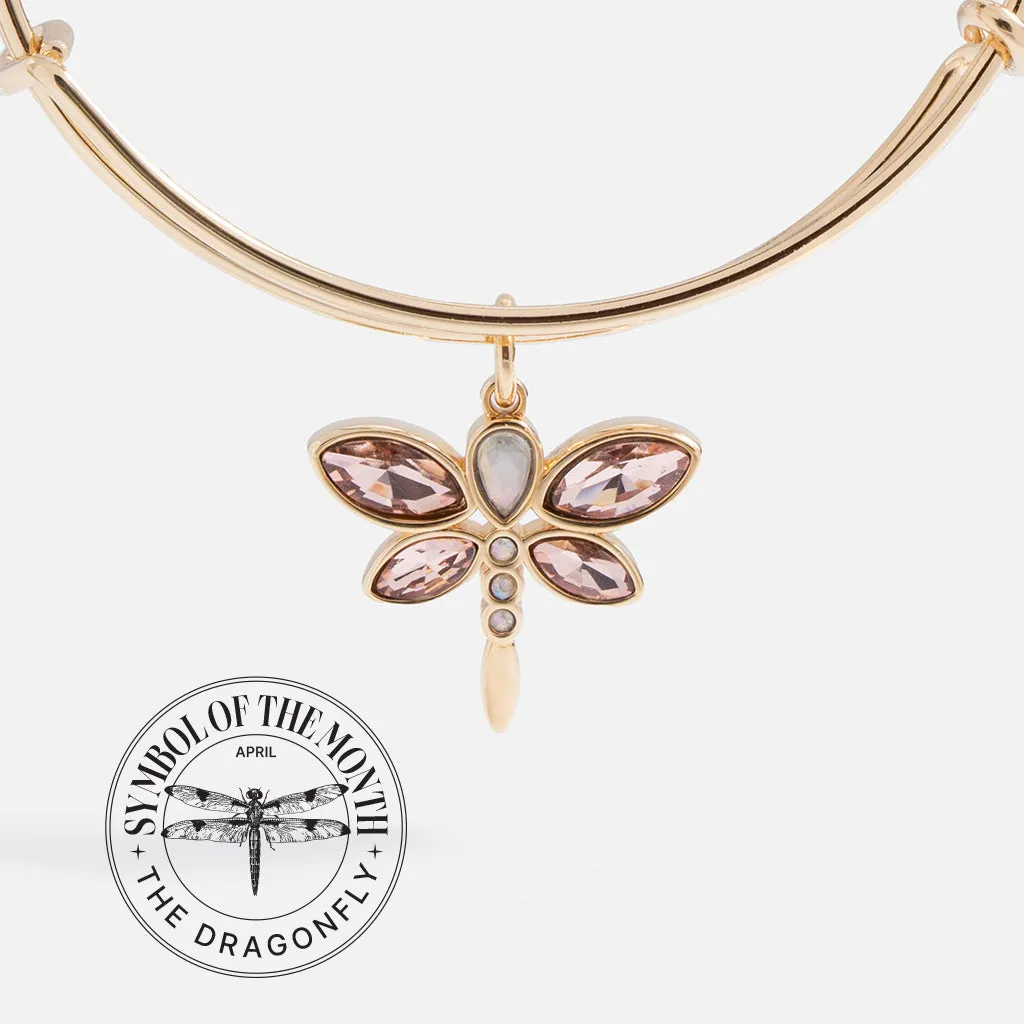 Crystal Dragonfly Bangle