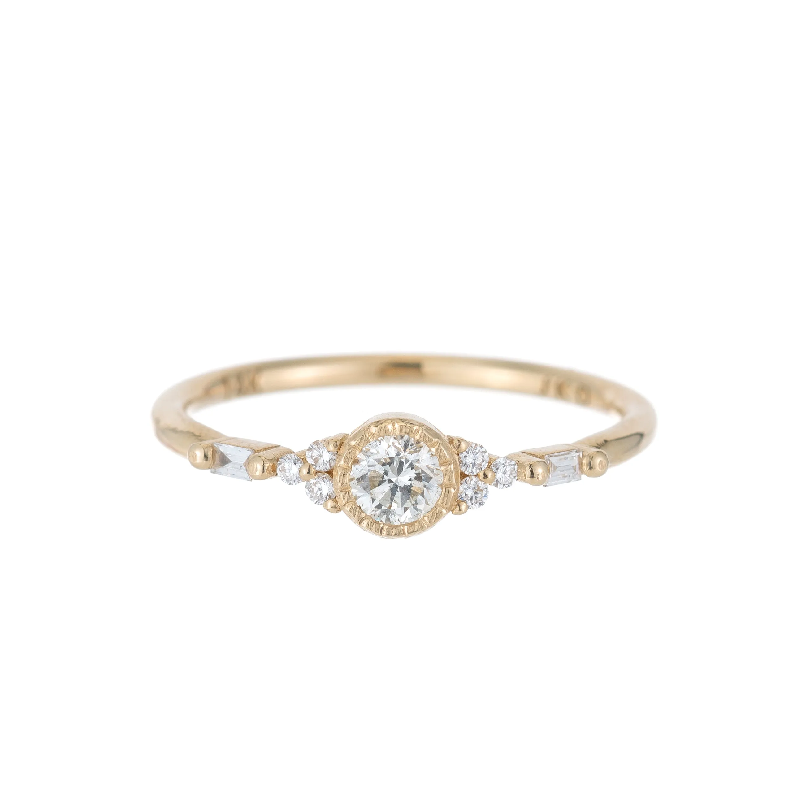 Diamond Round Poeme Ring