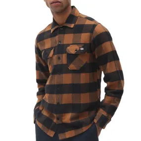 Dickies unisex adult cotton flannel shirt New Sacramento DK0A4XDZB00 brown