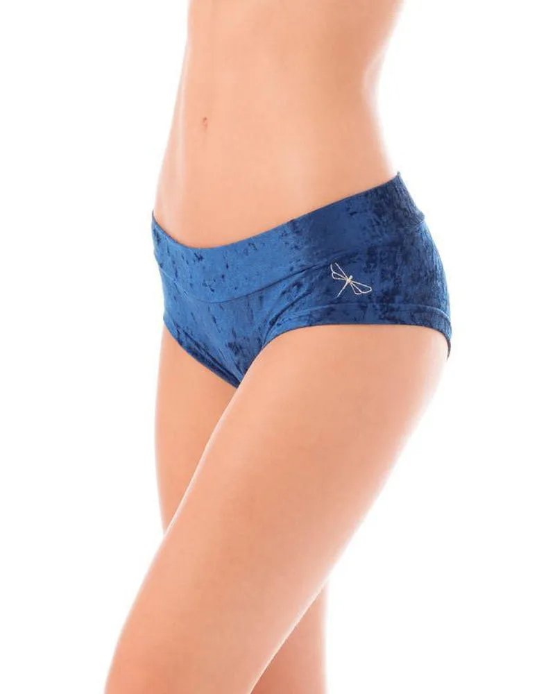 Dragonfly Hot Pants - Velvet Blue