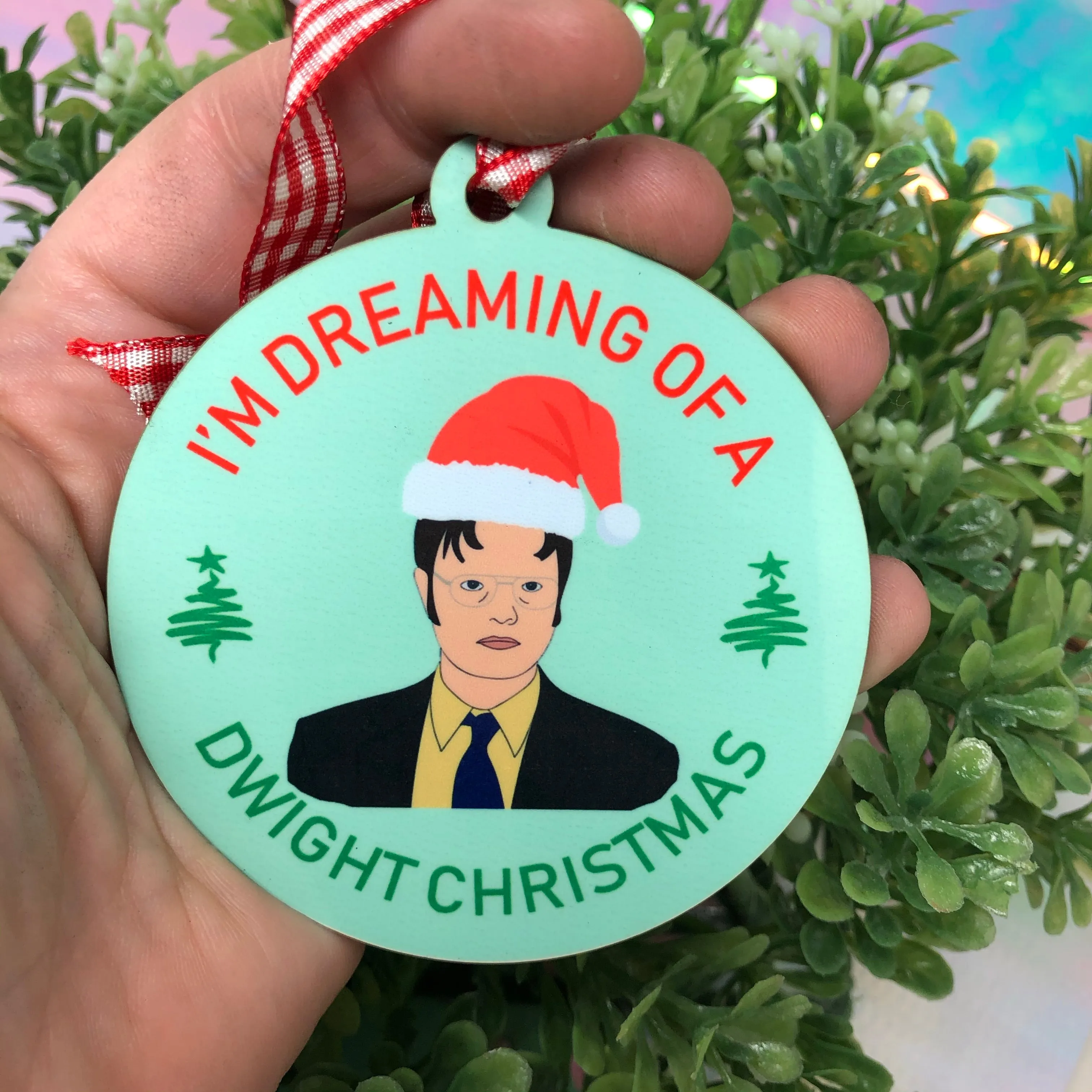 Dreaming of a Dwight Christmas The Office  Christmas Ornament