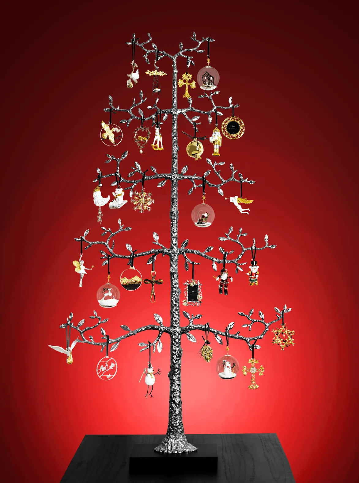 Espalier Christmas Ornament Tree