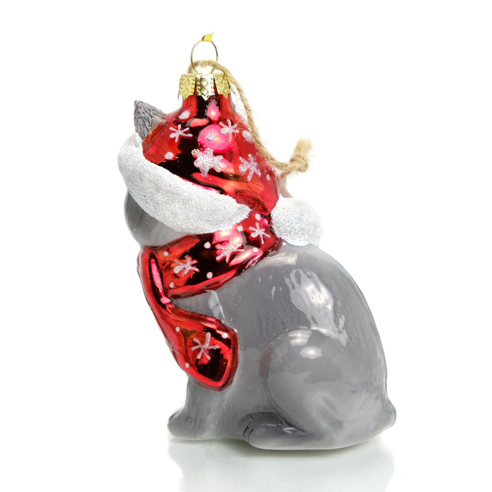 Festive Kitty Ornament #3