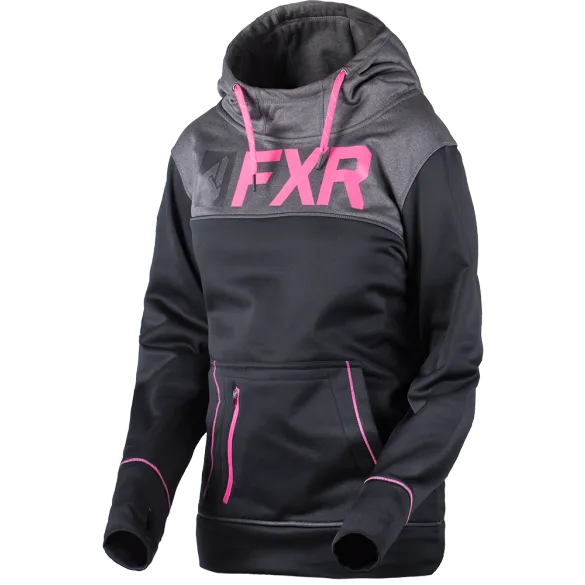 FXR Helium Tech Womens Pullover Black Fuchsia