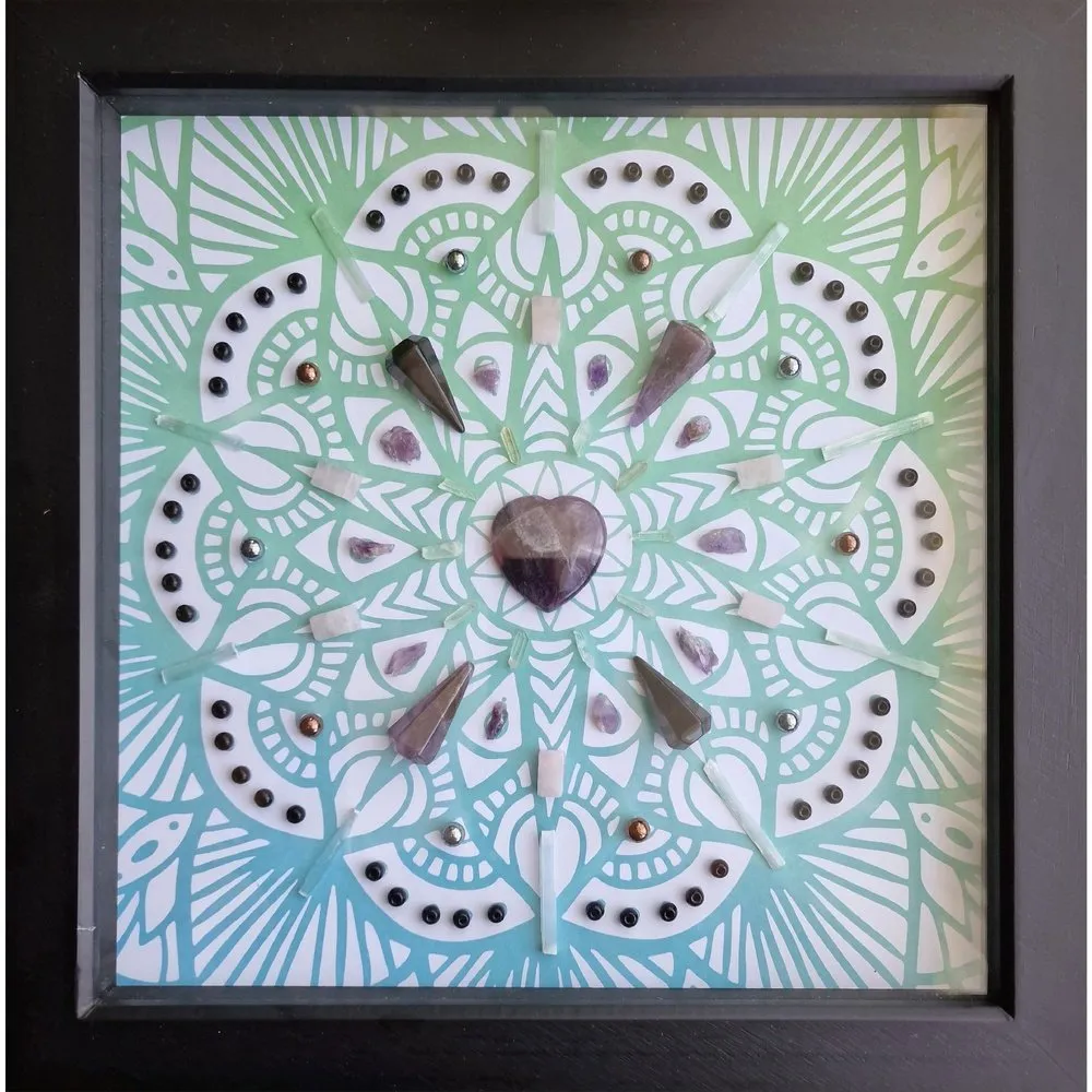 Home Protection Framed Crystal Grid