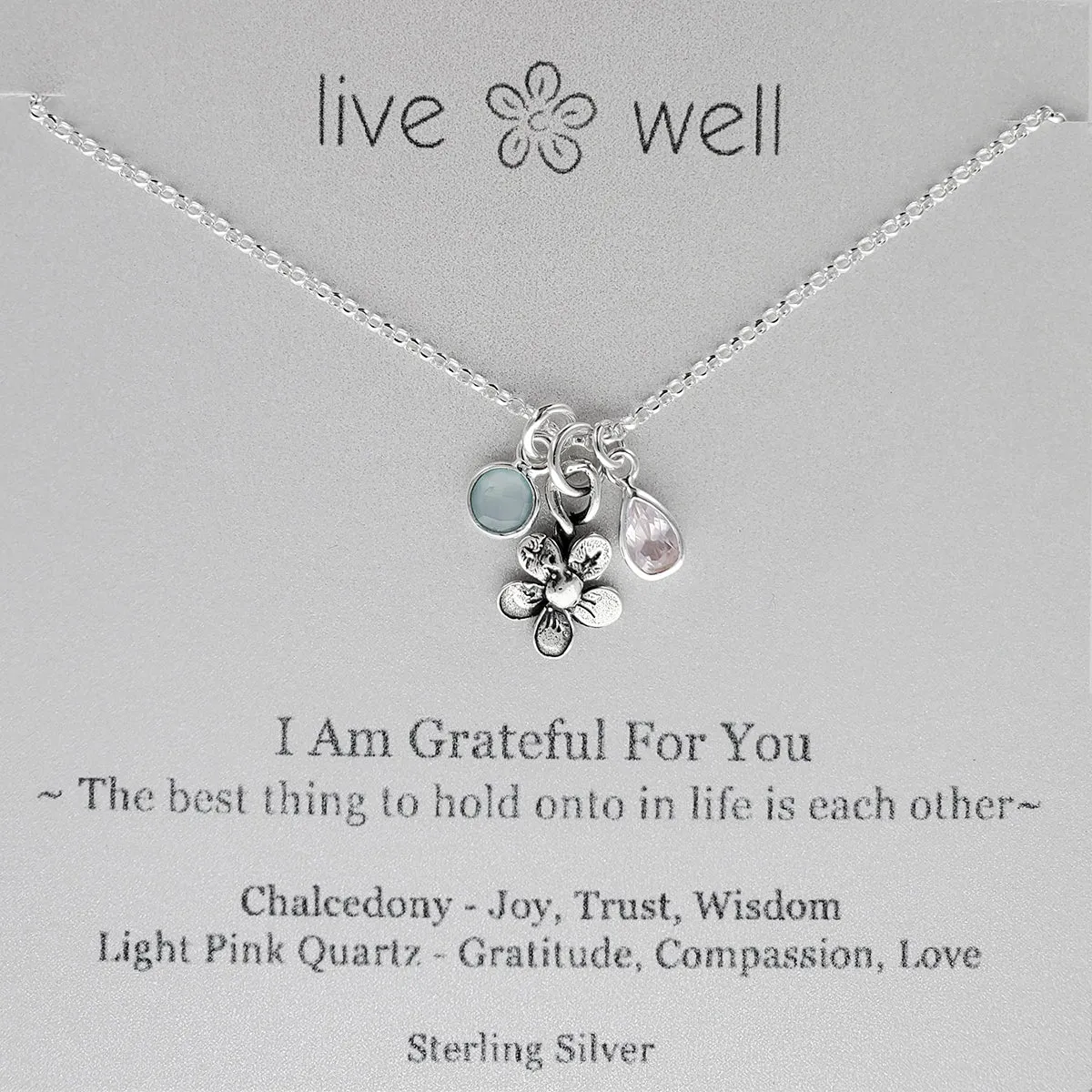 I Am Grateful For You Necklace By Live Well