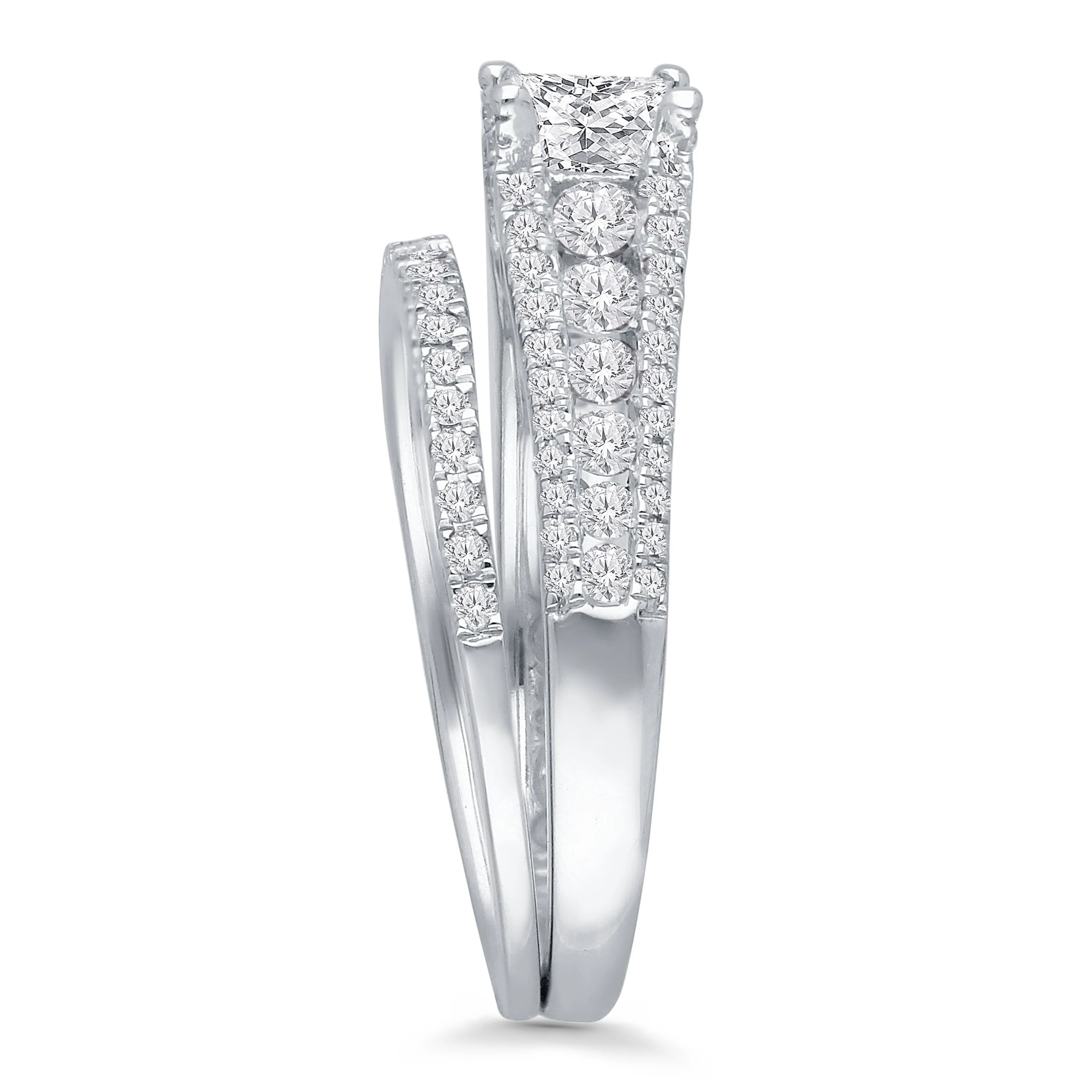 Kallati Eternal Diamond Engagment Ring in 14K White Gold