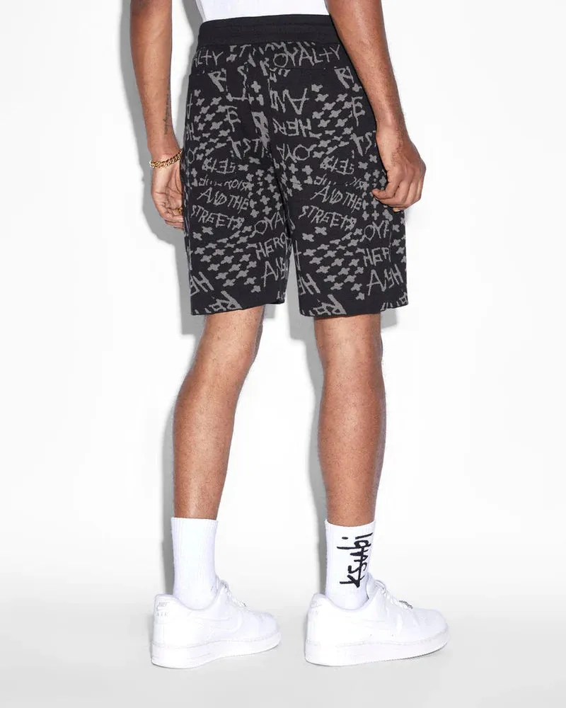 KSUBI HEROISM KNIT SHORT BLACK