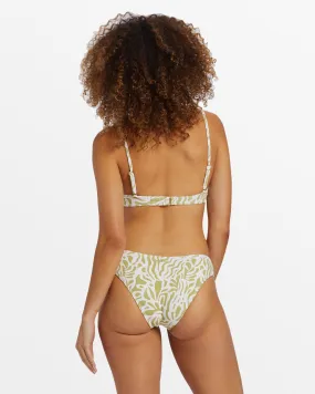 La Cala Bondi Moderate Bikini Bottoms - Moss Joy