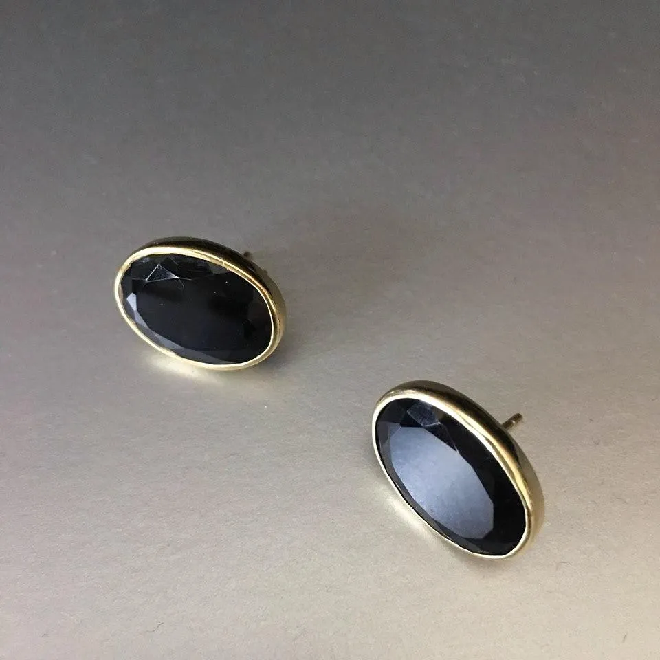 Leya Studs With Black Onyx