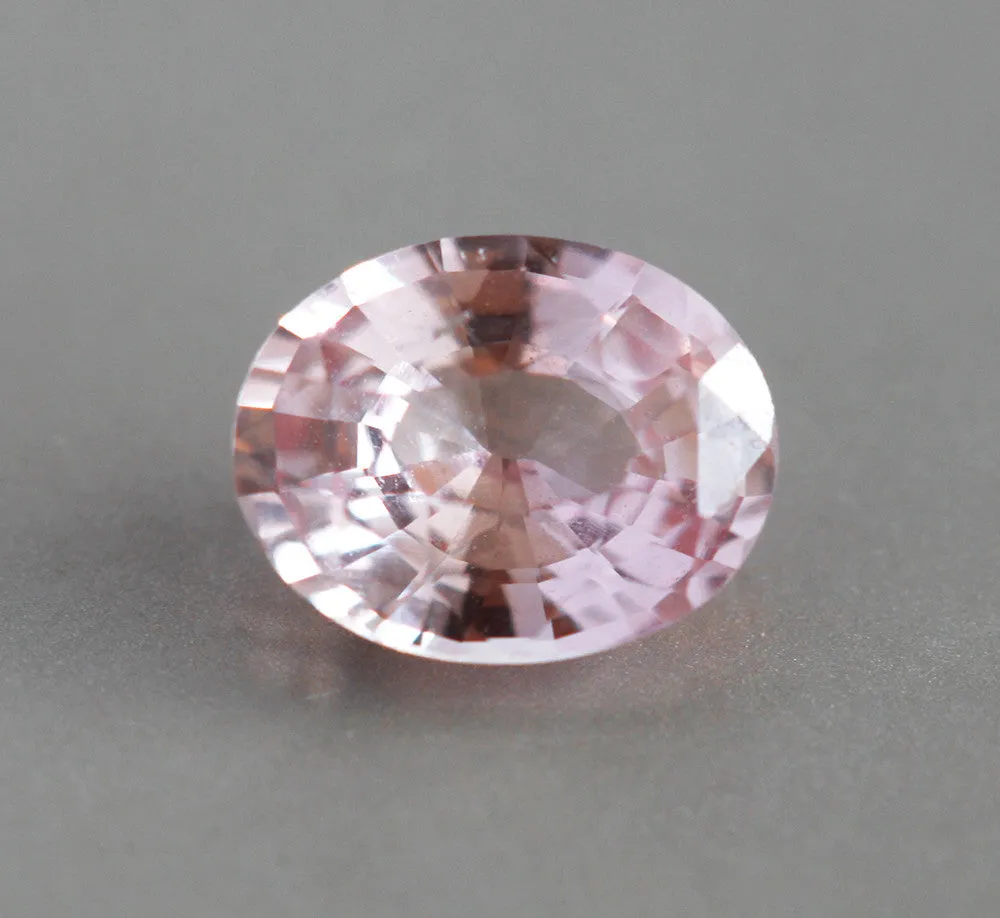 Loose 1 Ct Oval Peach Pink Sapphire