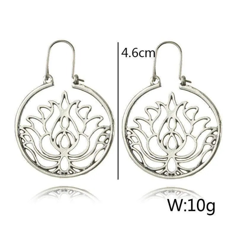 Love of Lotus Silver Earrings