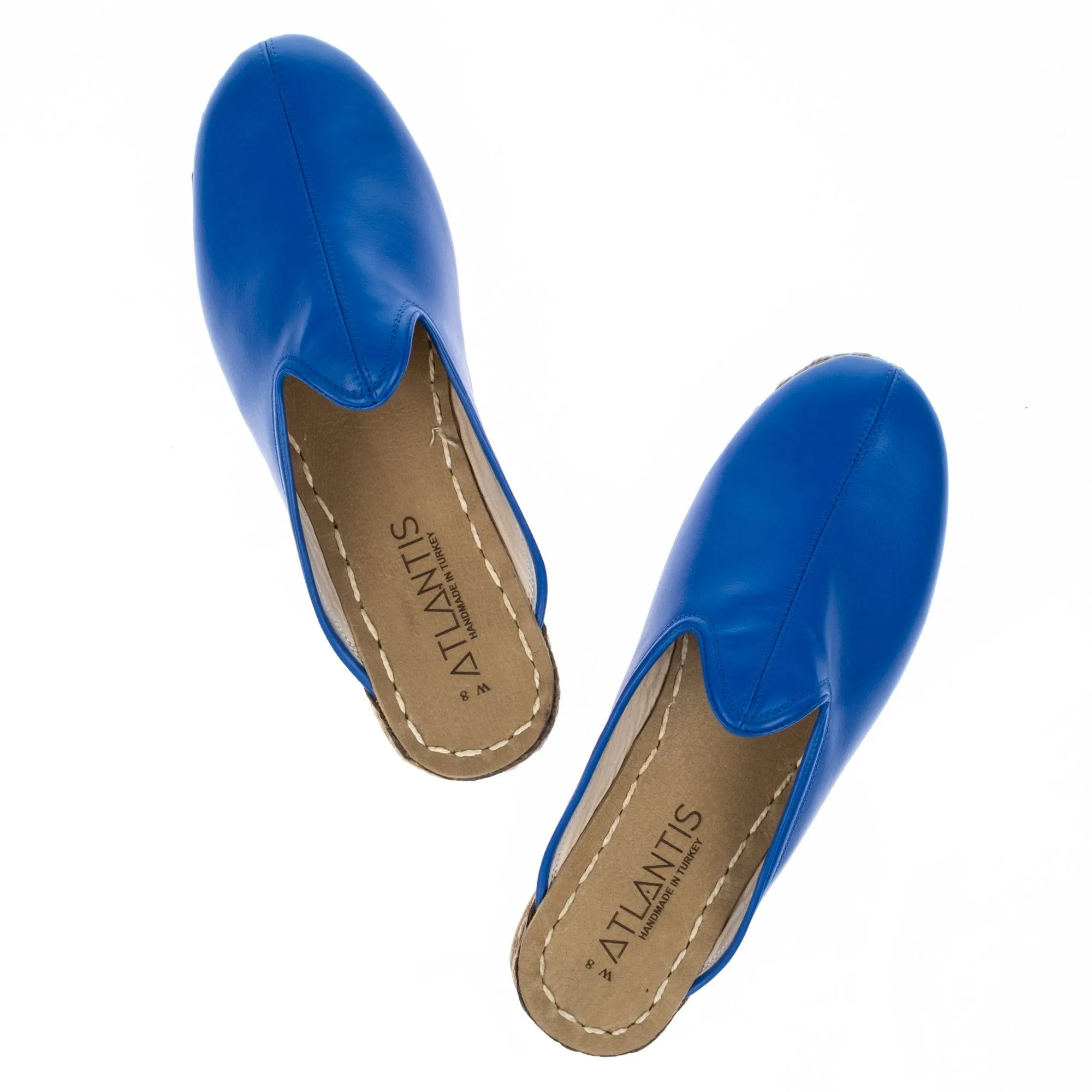 Men's Azure Blue Turkish Slippers