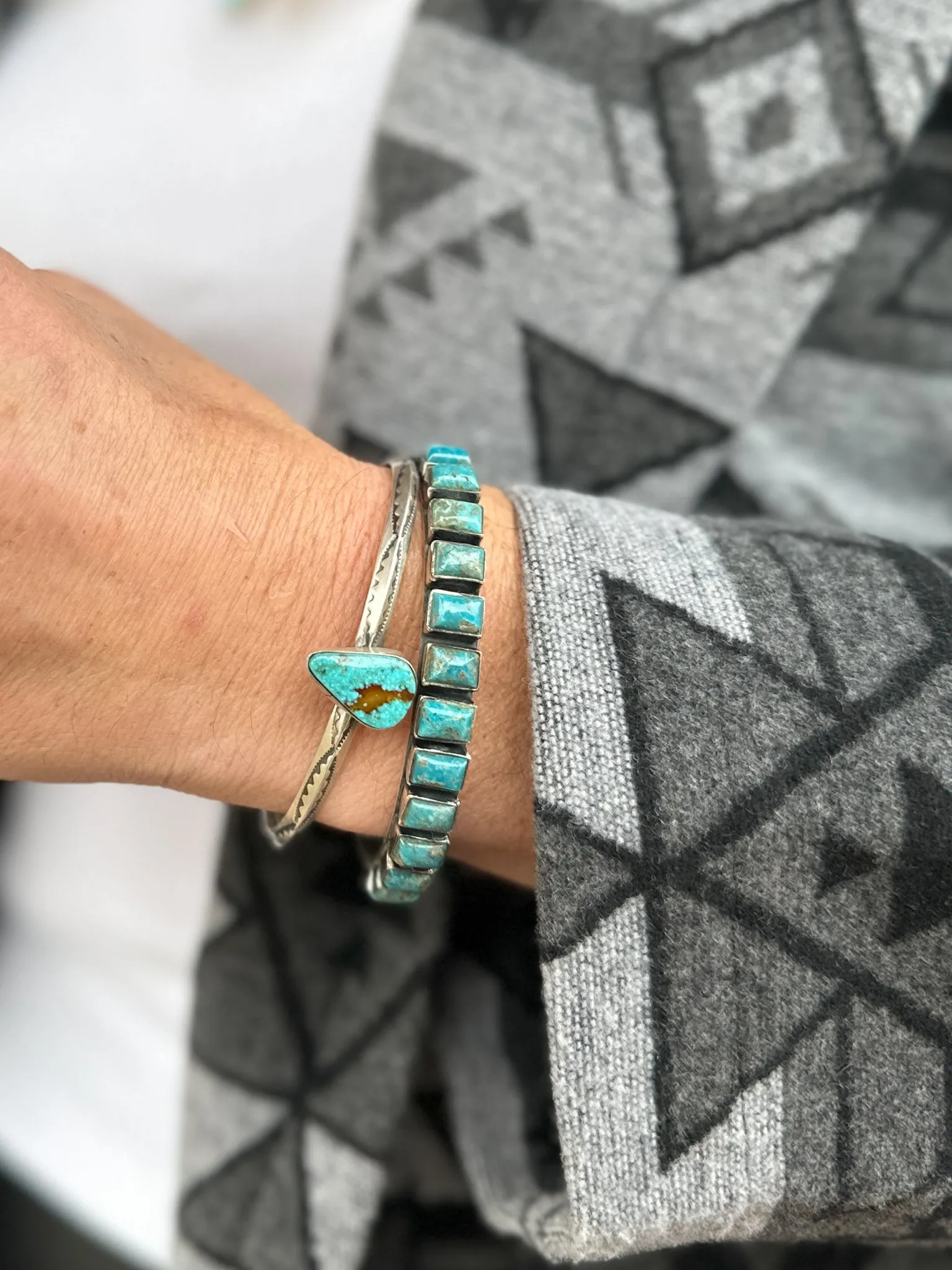 Milan Authentic Kingman Turquoise Bracelet