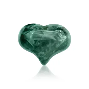 Moss Agate Heart Shaped Healing Gemstone for Protection